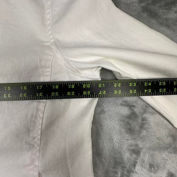 Ruby RD. Ruffled Front/Cuffs White Jacket Size 12 - Picture 4 of 8